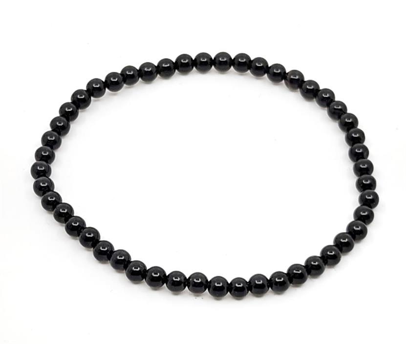 Armband onyx 4mm pärlor