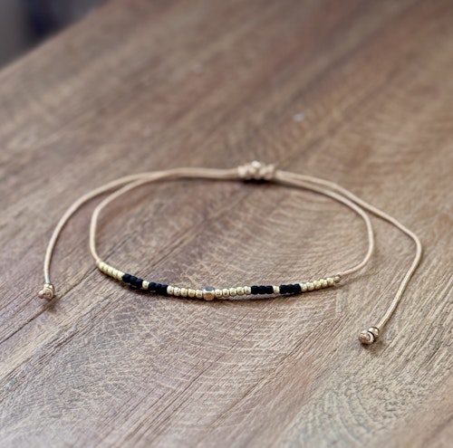 Armband guld/svart