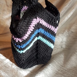 Virkad väska "Granny square bottom bag"