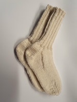 Hemstickade barnsockor stl. 30-31