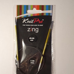 Rundsticka KnitPro Zing 3,5mm 40cm