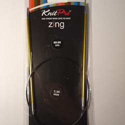 Rundsticka KnitPro Zing 3,5mm 60cm