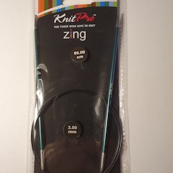 Rundsticka KnitPro Zing 3mm 80cm