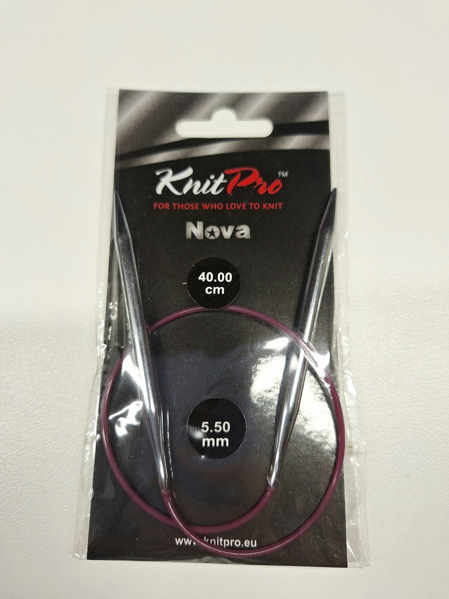 Rundsticka KnitPro Nova 5,5mm 40cm