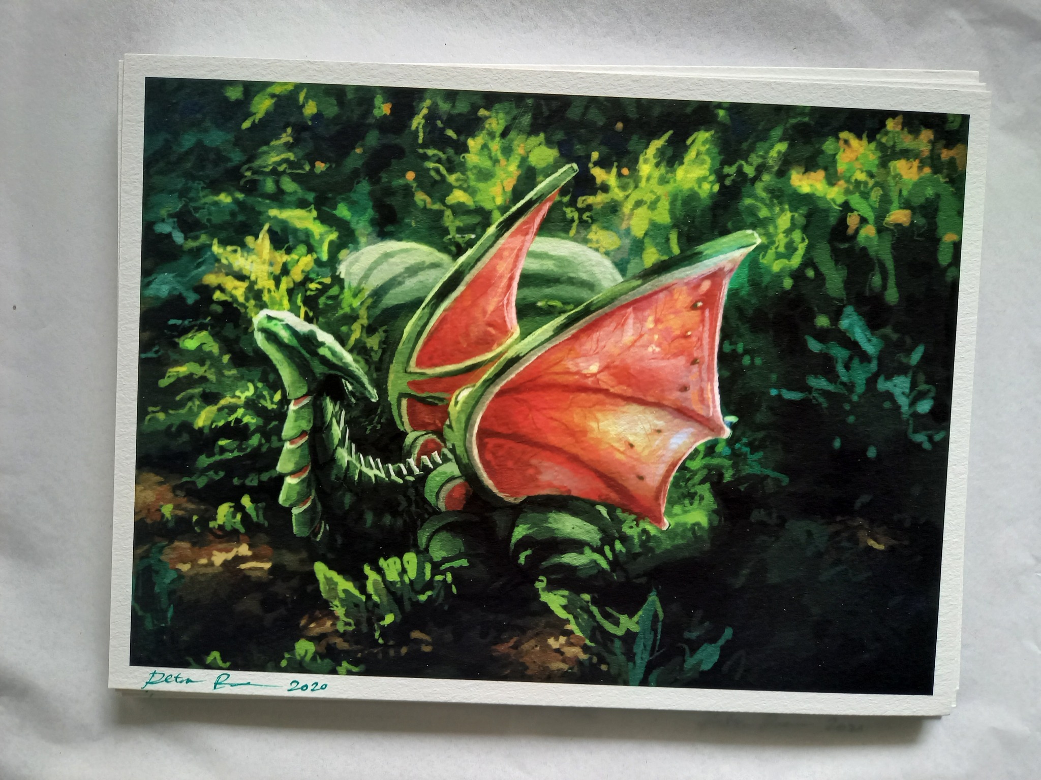 Fruit dragon art print