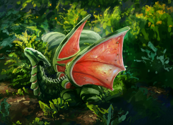 Fruit dragon (postcard)