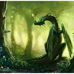 Forest dragon (art print)