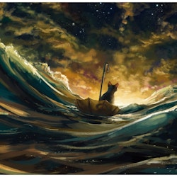 Lost at sea (art print)