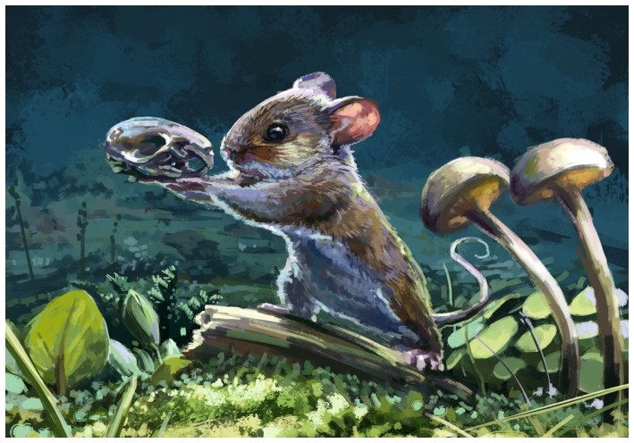 Thespian rodent (art print)