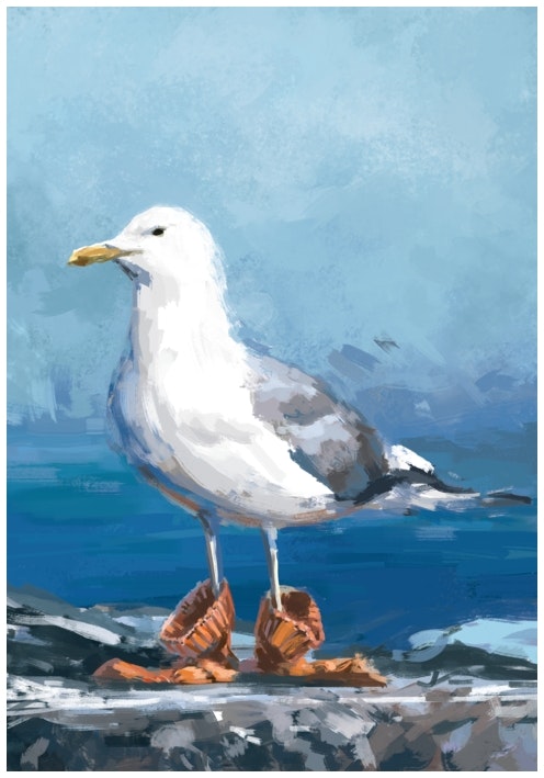 Seagull (art print)