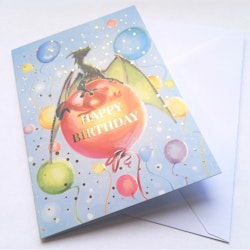 Balloon dragon (gratulationskort)