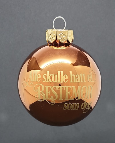 Julekule med bestemor design