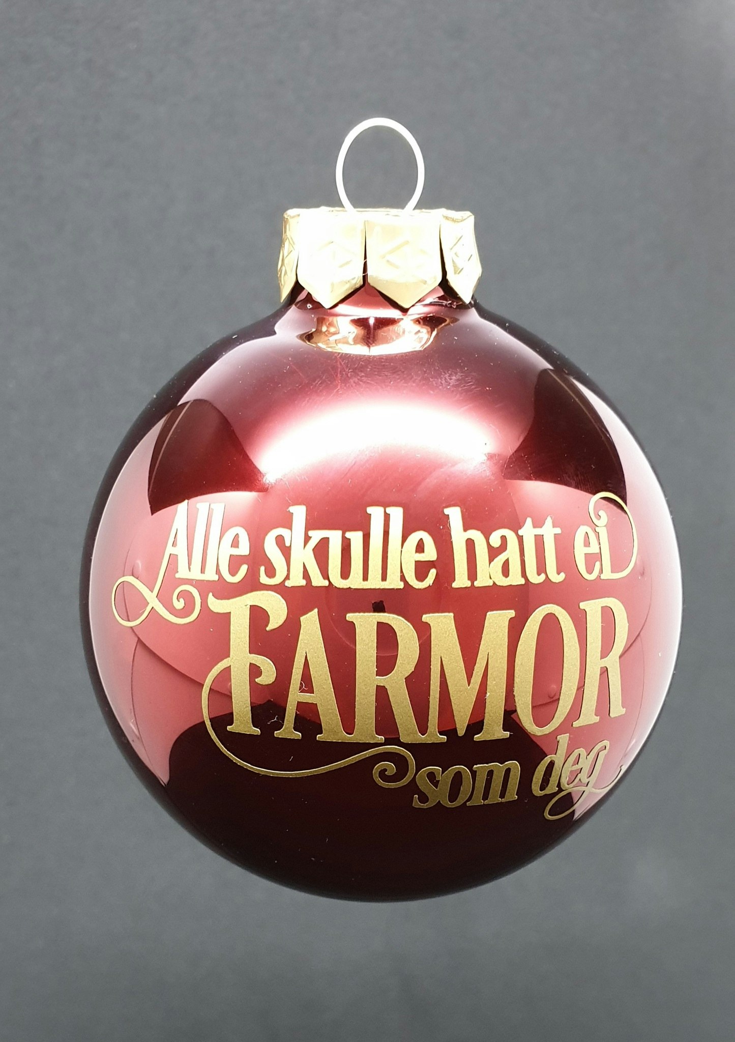 Julekule med farmor design