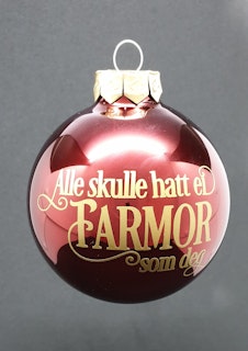 Julekule med farmor design