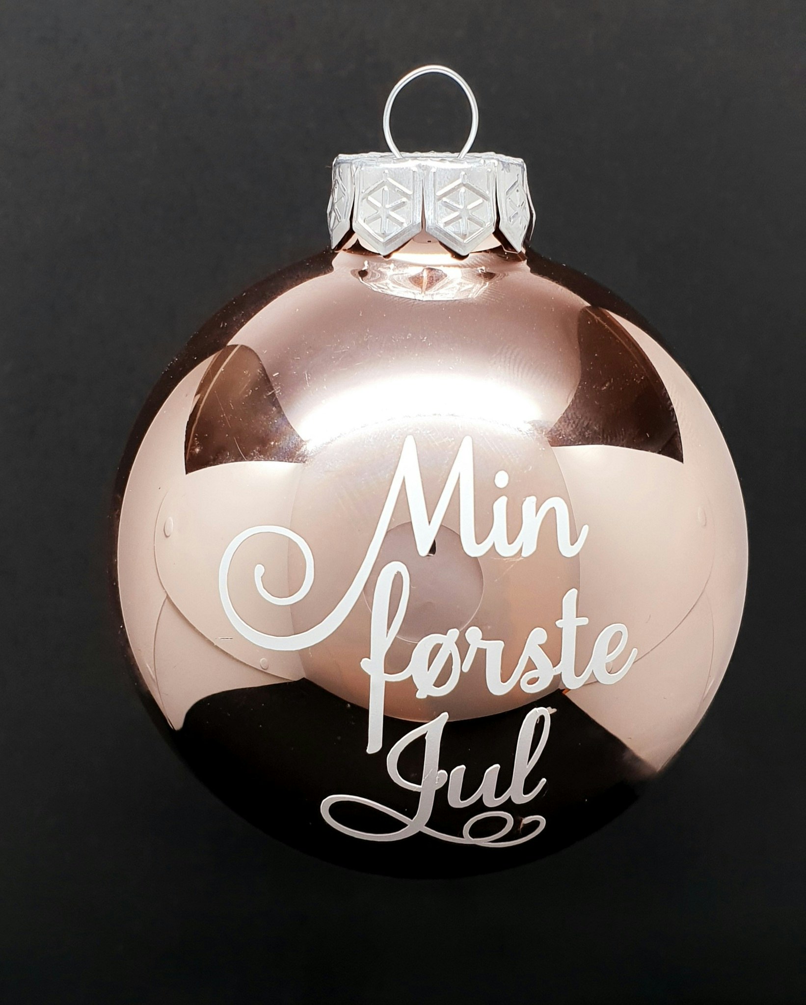 Min første jul, julekule - rosa