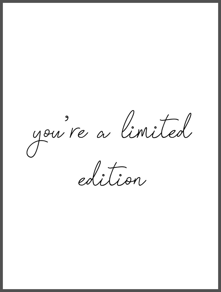 you're a limited...