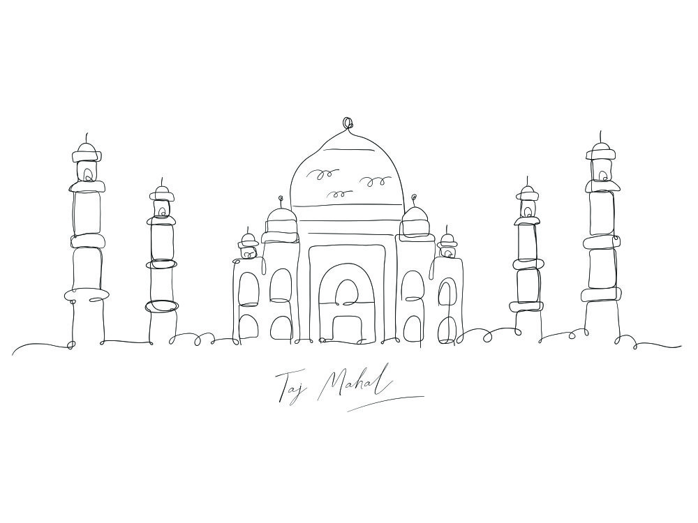 Taj Mahal Skyline