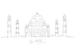 Taj Mahal Skyline