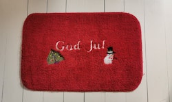 Badrumsmatta "God Jul"