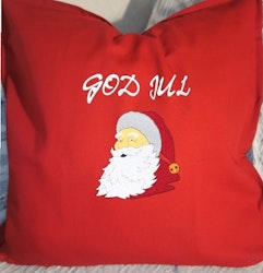 Kuddfodral med "God Jul"