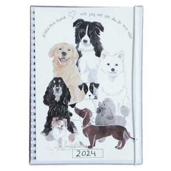 Skrivkalender 2024 Hund, A6