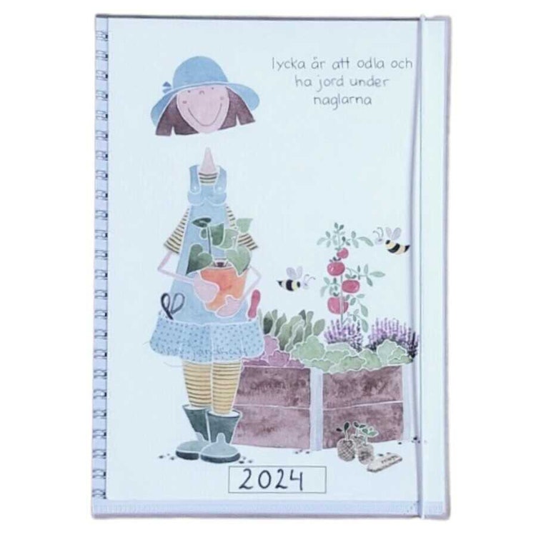 Skrivkalender 2024 Trädgård A6