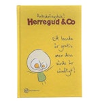Gul anteckningsbok från Herregud & Co. Mått 22x16 cm
