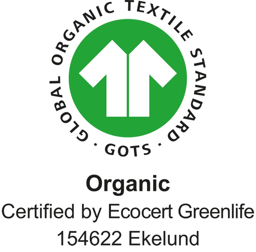 GOTS logga för organisk textil