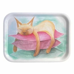 Frukostbricka Katt på kudde