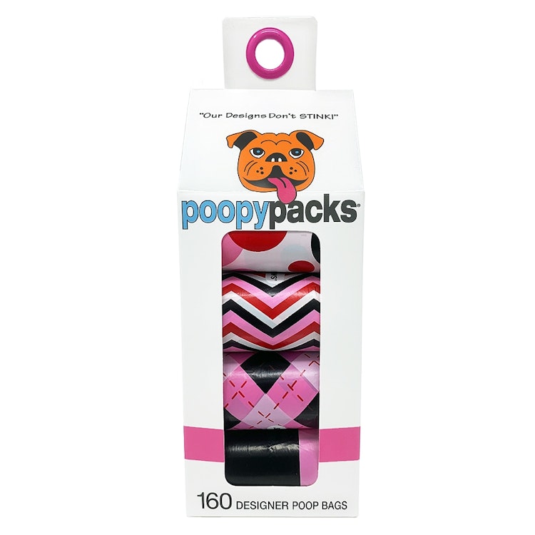 Metro Paws Bajspåsar 8 pack Rosa