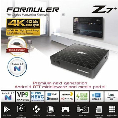 IPTV BOX FORMULER Z7+ IP Tv box WIFI 4K