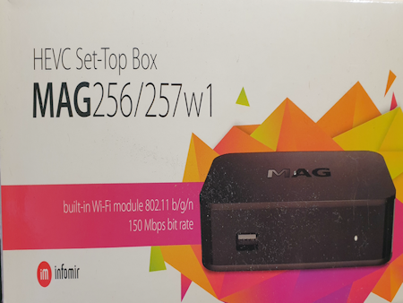 Mag 256 W1 infomir box