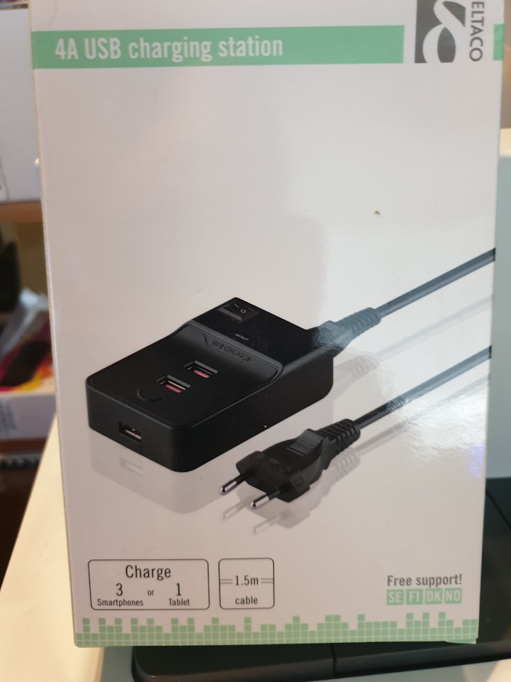 4 ampere USB laddstation