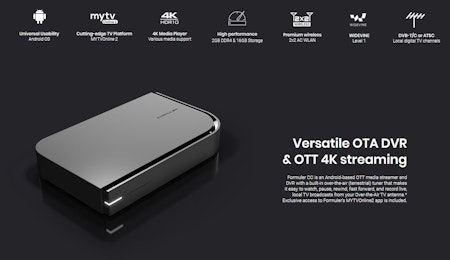 Formuler CC FORMULER CC - 4K UHD Hybrid Over-the-Air & OTT Cord-cutting Media Receiver