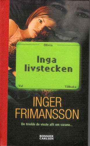 Inga livstecken av Inger Frimansson
