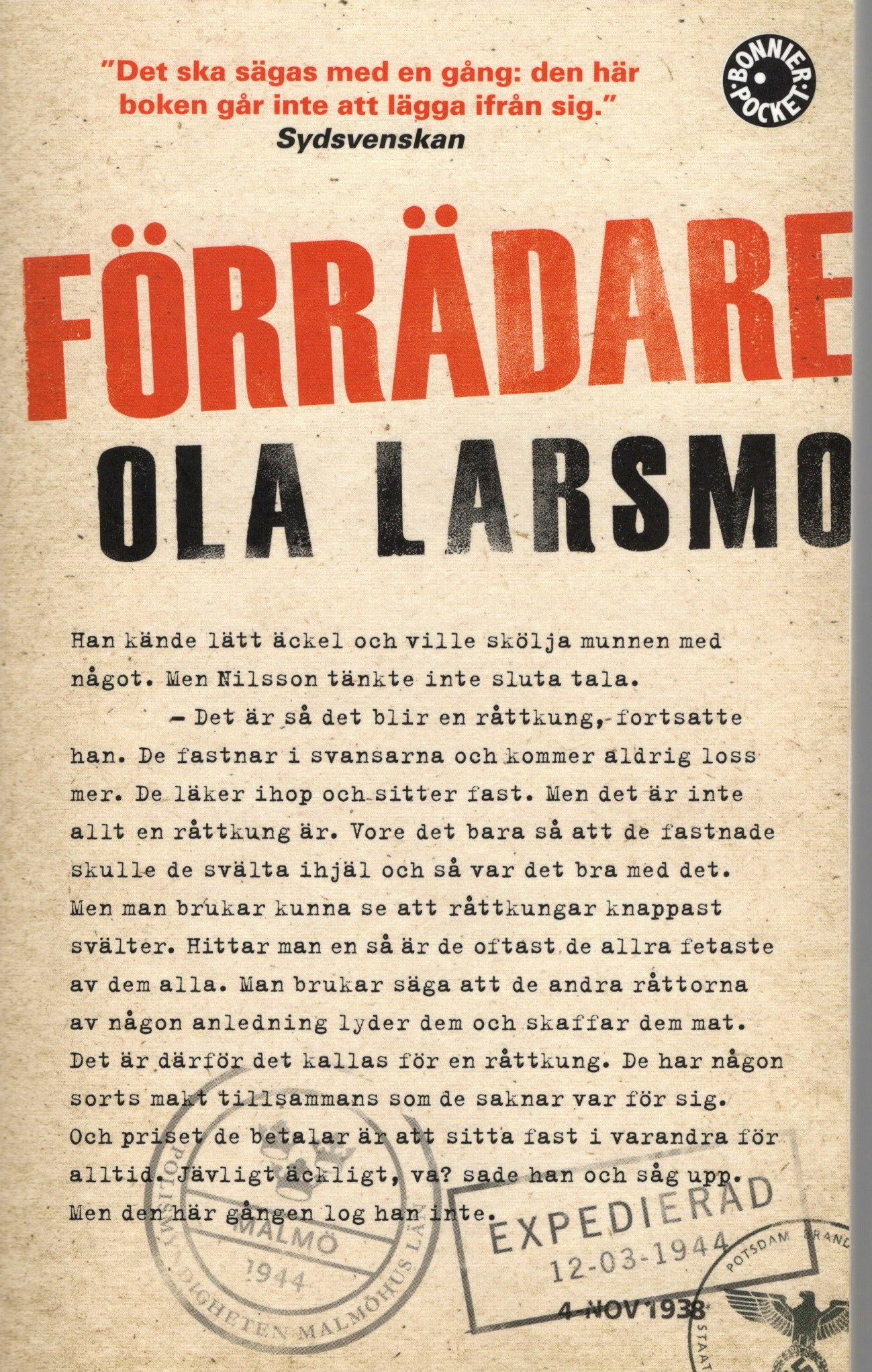 Förrädare av Ola Larsmo