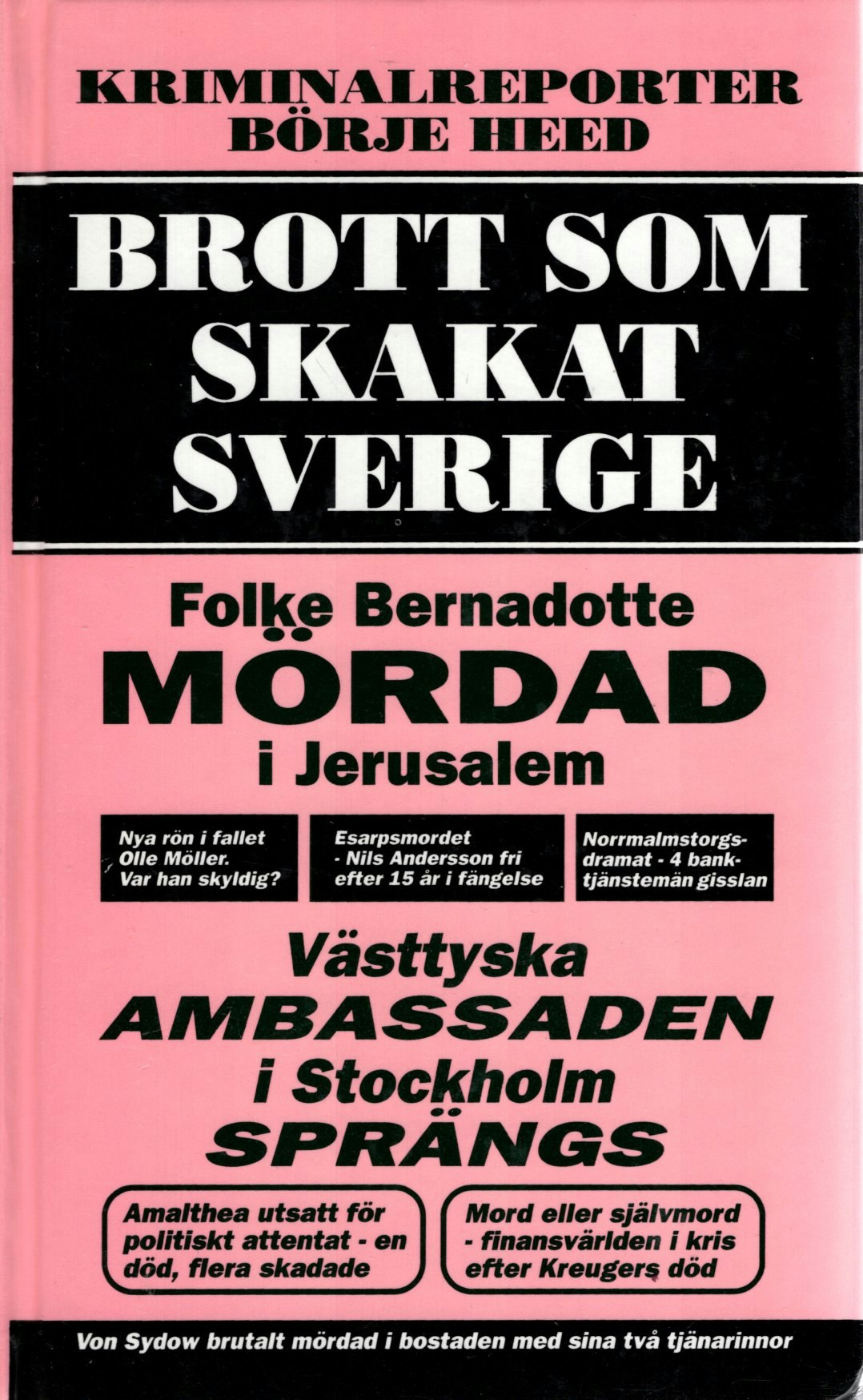 Brott som skakat Sverige av Börje Heed