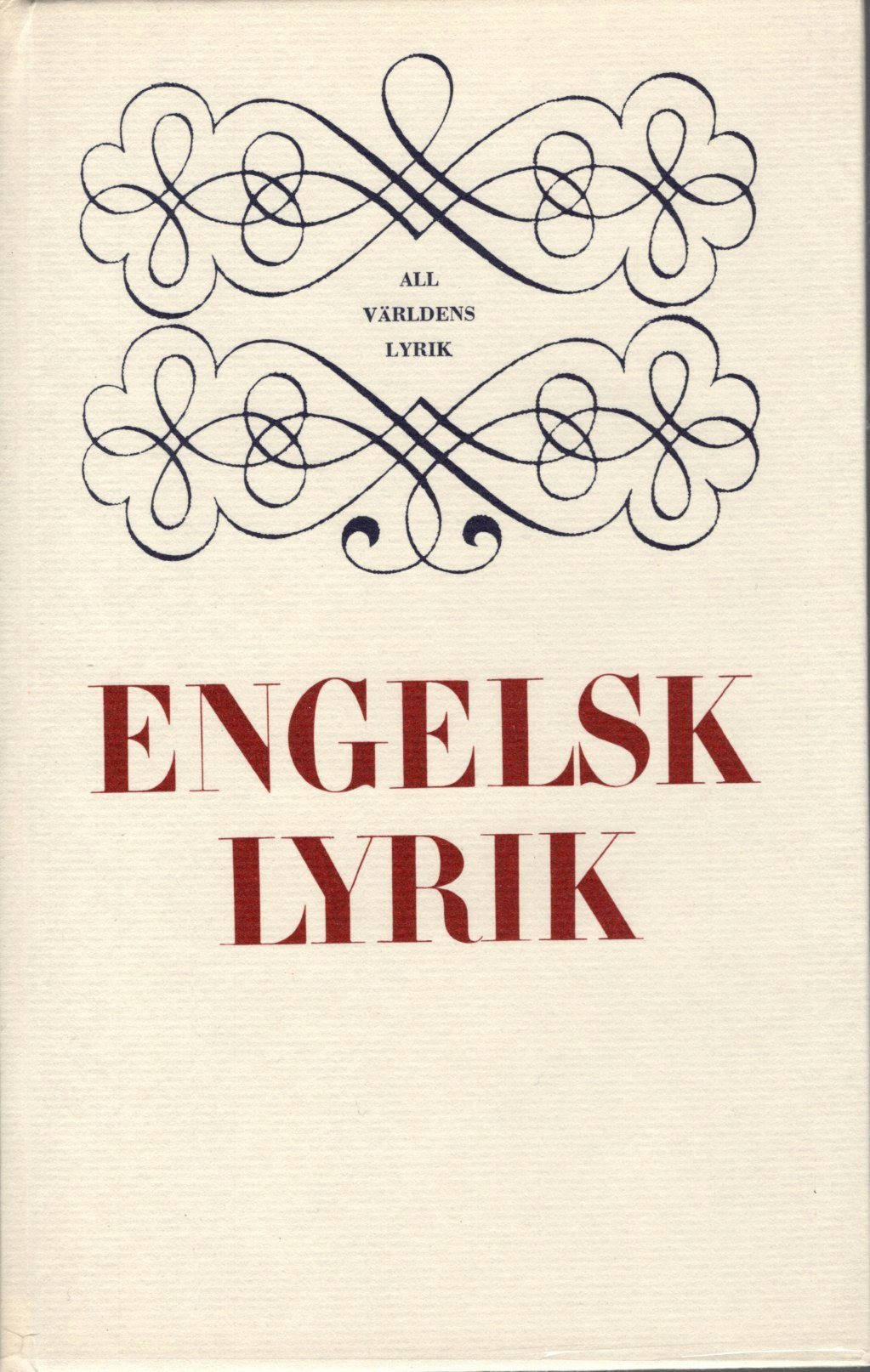 Engelsk lyrik i urval av Petter Bergman