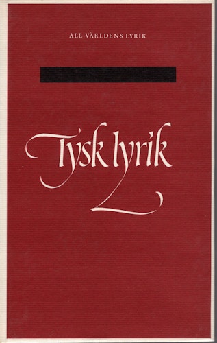 Tysk lyrik i urval av Sven Lindner