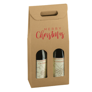 Merry Christmas Wine tote (2 flasker)
