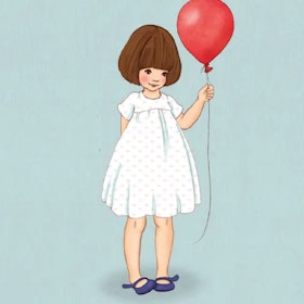 Belle's Birthday Balloon Postcard