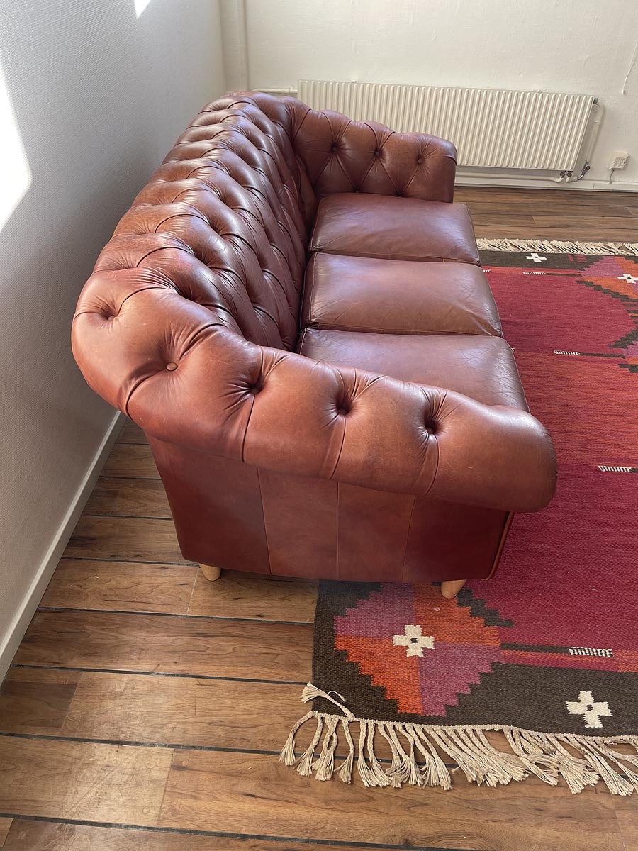 Chesterfield soffa - 3 sits