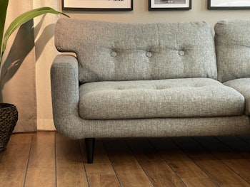 Hjort Knudsen 2-sits soffa med fotpall