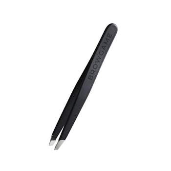 Browgame Signature Tweezer Slanted Soft Touch Blackout