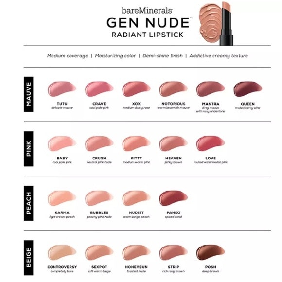 Bareminerals Gen Nude Radiant Lipstick