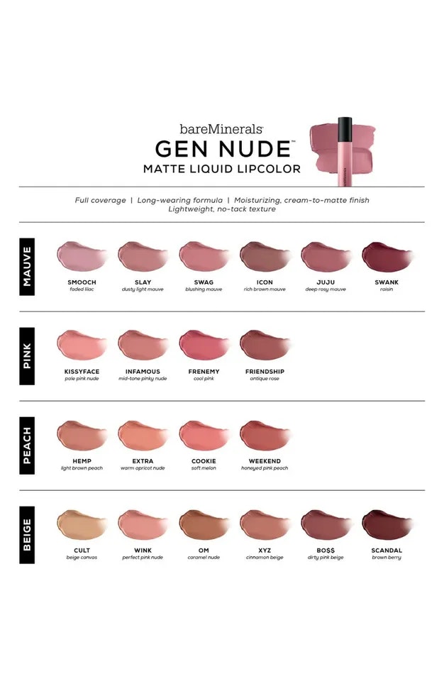 Bareminerals Gen Nude Matte Liquid Lipcolor