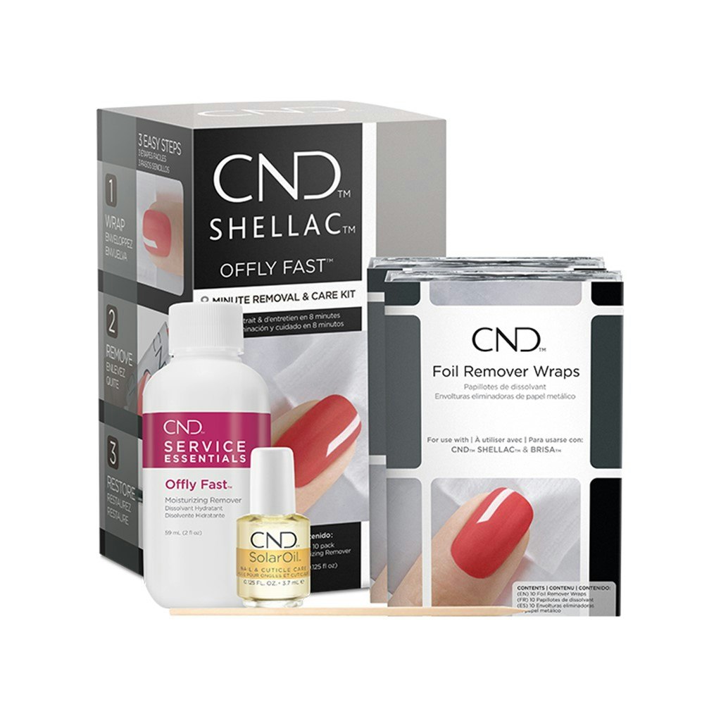 CND Offly Fast Remover Wrap Kit Shellac
