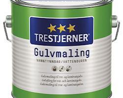 TRESTJERNER GOLVFÄRG HALVBLANK VIT 3L