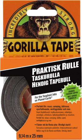Gorilla Tape 9m Svart Handy roll