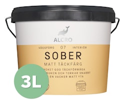 Sober Matt Täckfärg Vit No 21 3L